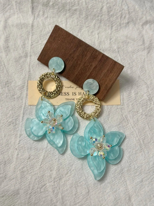 vintage-ice-blue-resin-flower-earrings-high-quality-women-jewelry-clearance-under-10-dollars