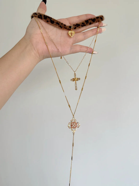 Leopard Layered Necklace