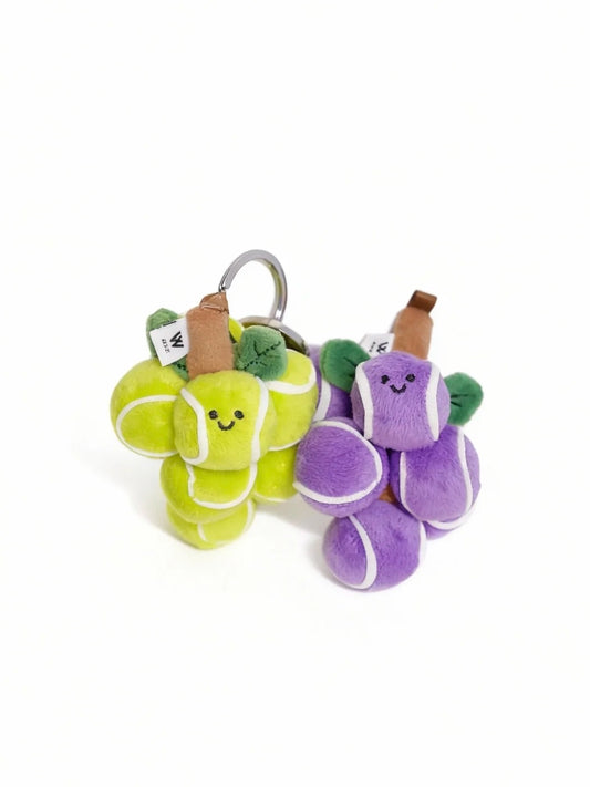 【Authentic】Tennis Grape Plush Bag Charm