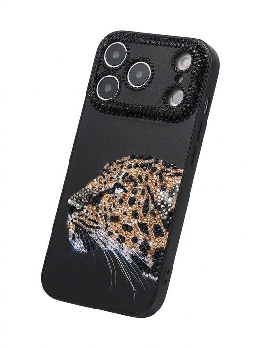 Leopard Rhinestone Case