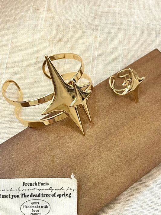 Celestial Star Cuff & Ring Set
