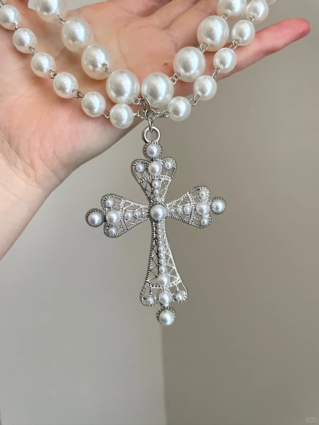 vintage-pearl-cross-pendant-necklace-high-quality-women-jewelry-clearance-under-10-dollars