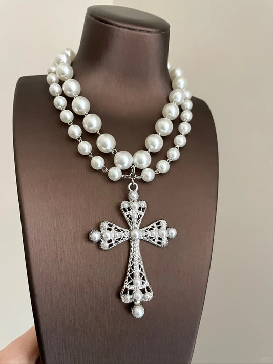 vintage-pearl-cross-pendant-necklace-high-quality-women-jewelry-clearance-under-10-dollars