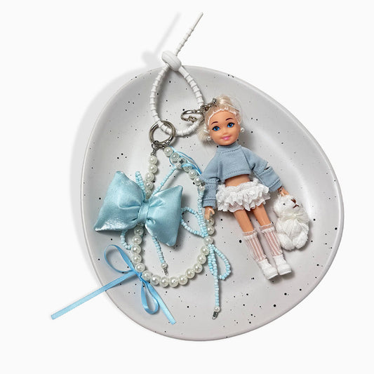 Blue Pearl Barbie Bag Charm