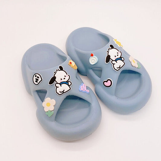 Kawaii Blue Puppy Cloud Slippers