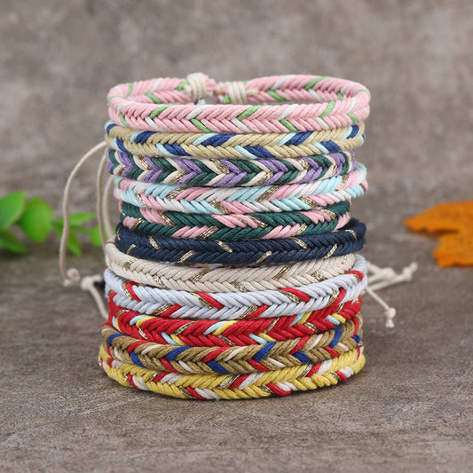 Handwoven Colorful Friendship Bracelets