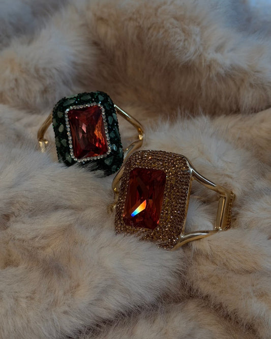 Baroque Gemstone Cuff