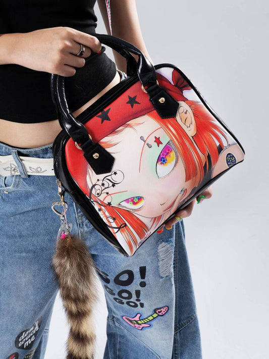 Anime Girl Face Handbag