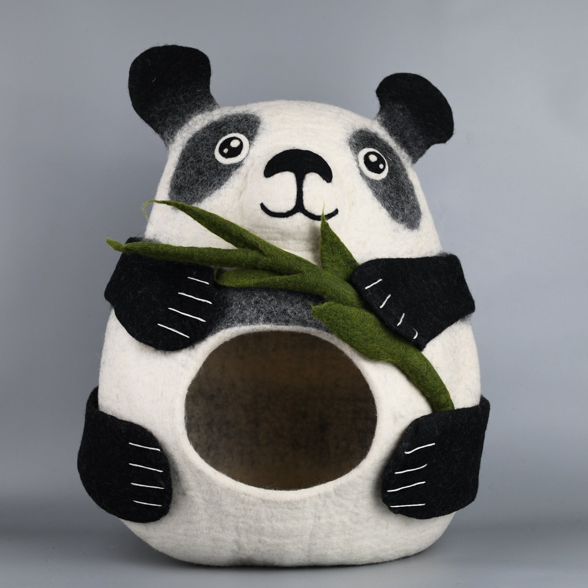 Handmade Wool Felt Panda Shape Pet Bed – Gagagleam