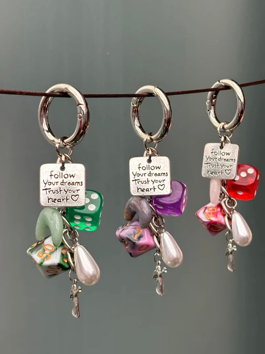 "Follow Your Dream" Candy Dice Charm