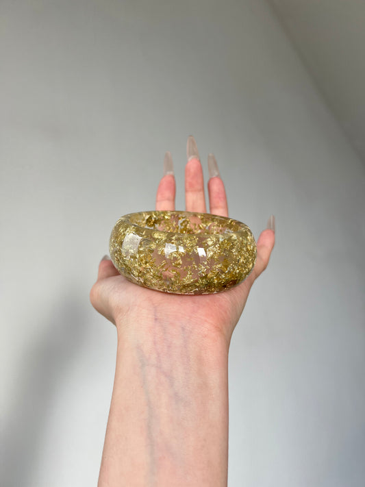 Gold Resin Bangle
