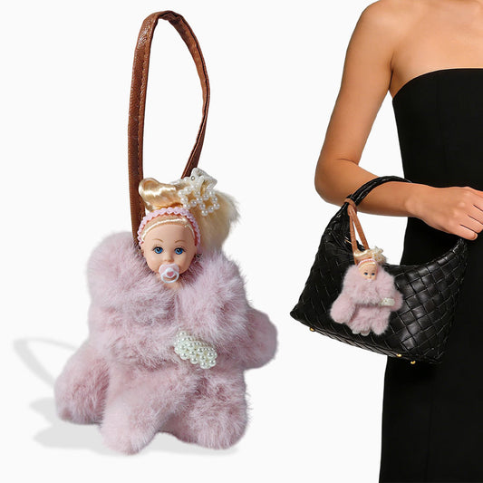 Pink Fux Barbie Bag Charm