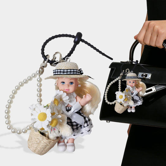 Flower Basket Barbie Bag Charm