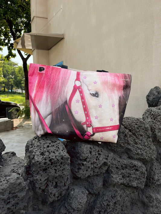 White Horse Tote Bag