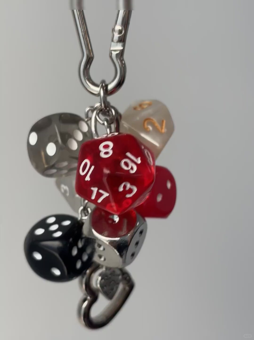 Red Chaos Dice Charm