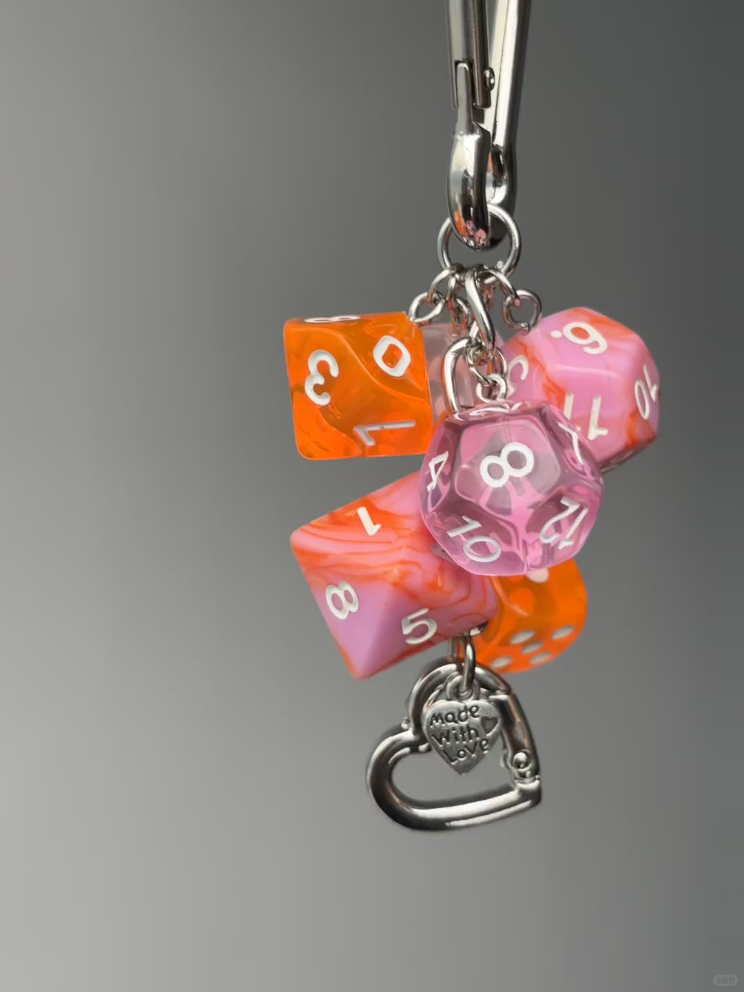 Orange Soda Dice Charm