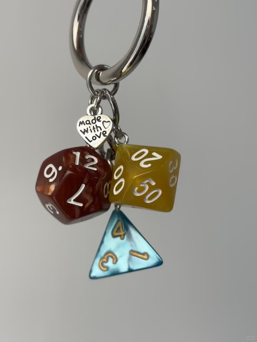 Primary Colors Dice Charm