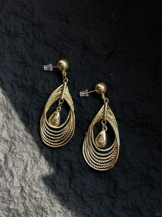 Gold Teardrop Earrings