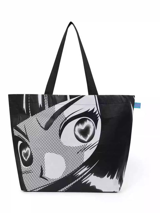 Burning Heart Eyes Reusable Bag