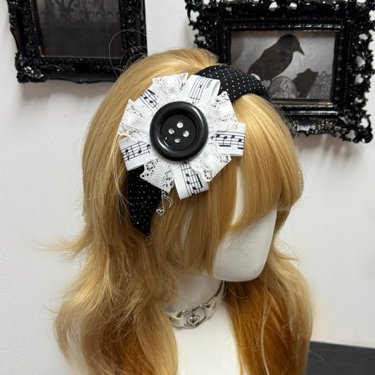 Giant Button Wide Headband